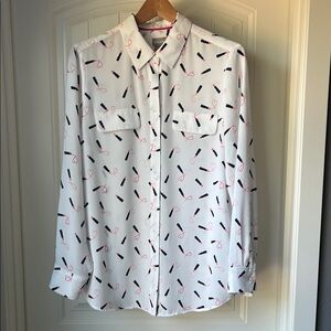 Chico’s Lipstick Pattern Blouse